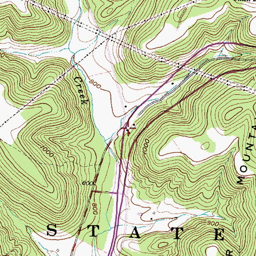 Topographic Map of Hilderbran School (historical), OH