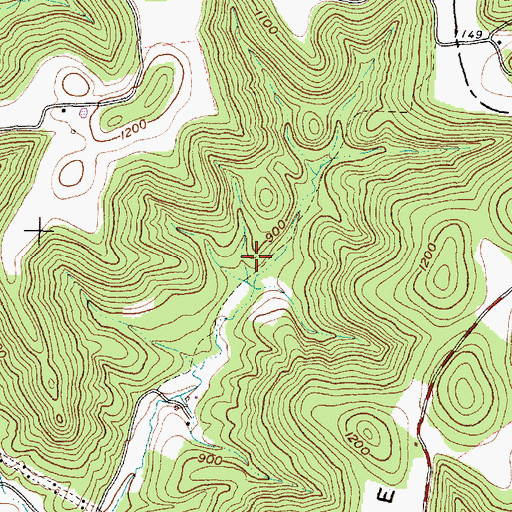 Topographic Map of Edendale School (historical), OH