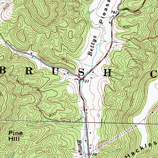 Topographic Map of Pleasant Valley School (historical), OH