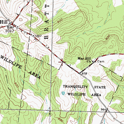 Topographic Map of May Hill School (historical), OH
