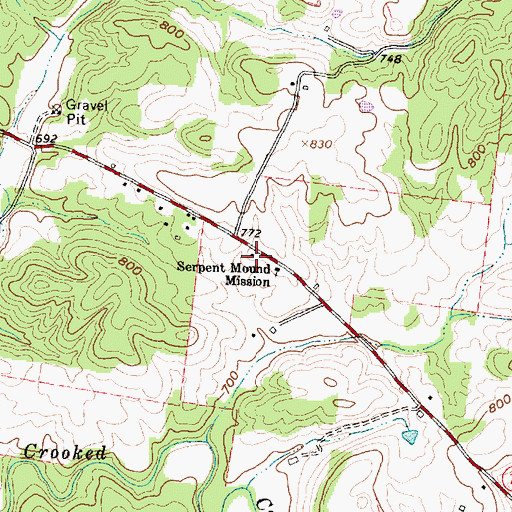 Topographic Map of Andrews School (historical), OH