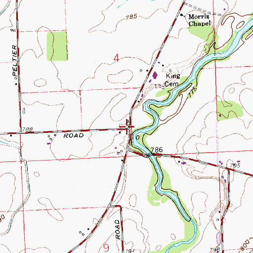 Topographic Map of Riverview School (historical), OH