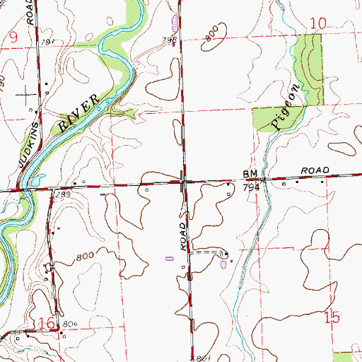 Topographic Map of Ford School (historical), OH