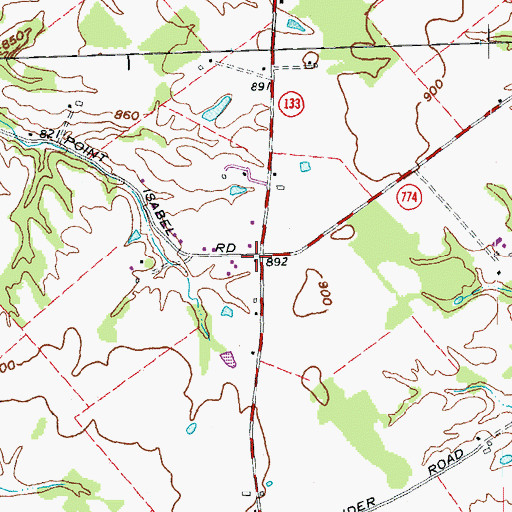Topographic Map of Goodwin School (historical), OH