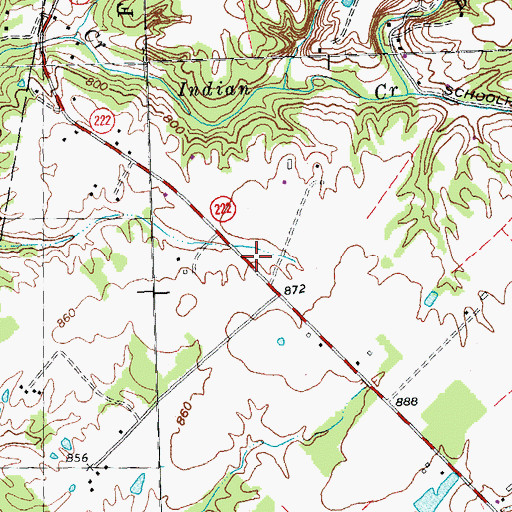 Topographic Map of Mount Auburn School (historical), OH
