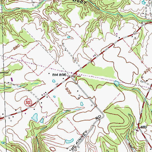 Topographic Map of Richards School (historical), OH