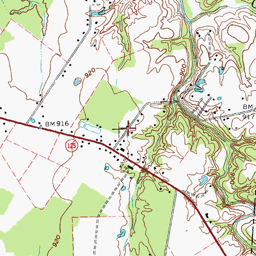 Topographic Map of Spring Grove School (historical), OH