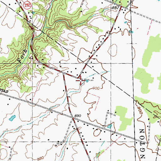 Topographic Map of Mount Hygiene School (historical), OH