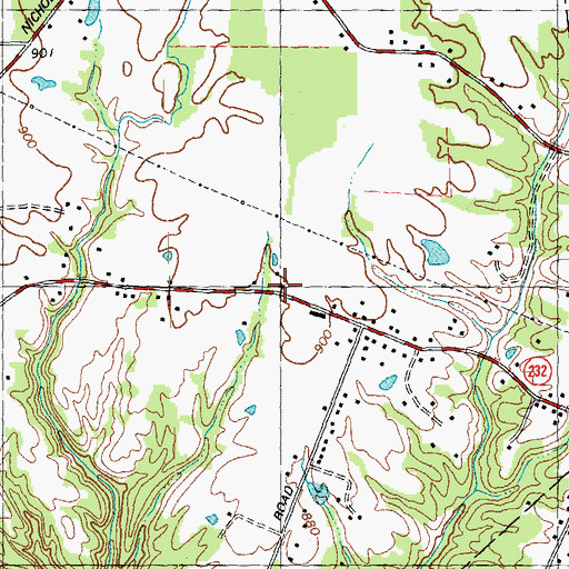 Topographic Map of Beech Grove School (historical), OH