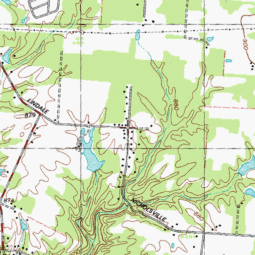 Topographic Map of Fairview School (historical), OH