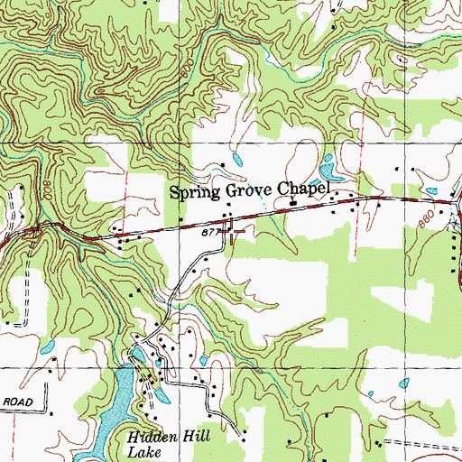 Topographic Map of Jackson School (historical), OH