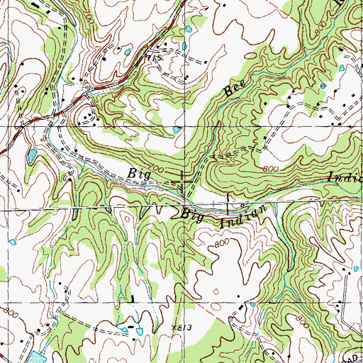 Topographic Map of Bee Run School (historical), OH