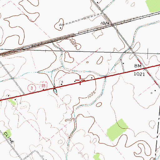 Topographic Map of Locust Grove School (historical), OH