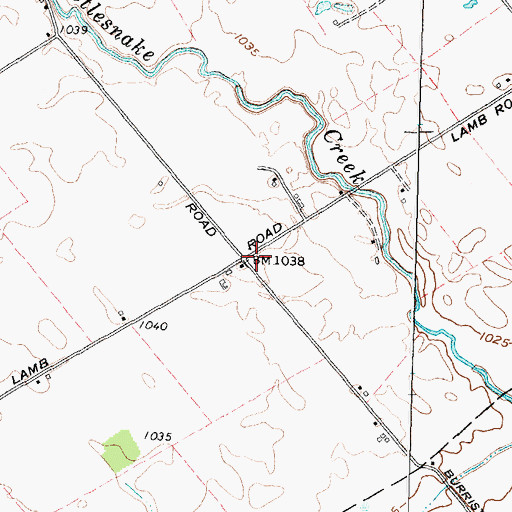 Topographic Map of Burnstown School (historical), OH