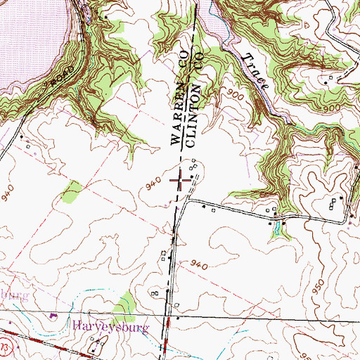 Topographic Map of Haines School (historical), OH