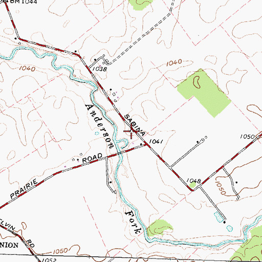 Topographic Map of Riverside School (historical), OH