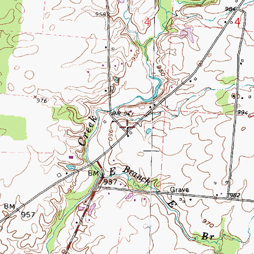 Topographic Map of Lott School (historical), OH
