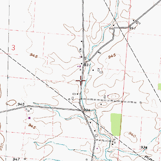 Topographic Map of Big Run School (historical), OH