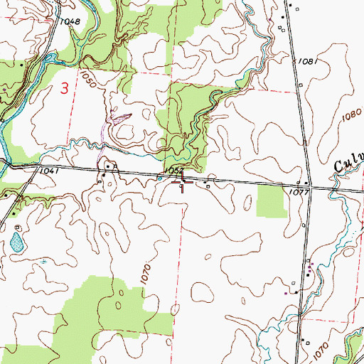 Topographic Map of North Taway School (historical), OH