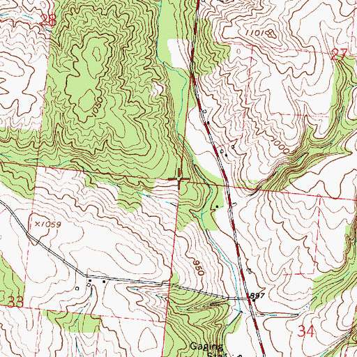 Topographic Map of Thompson School (historical), OH