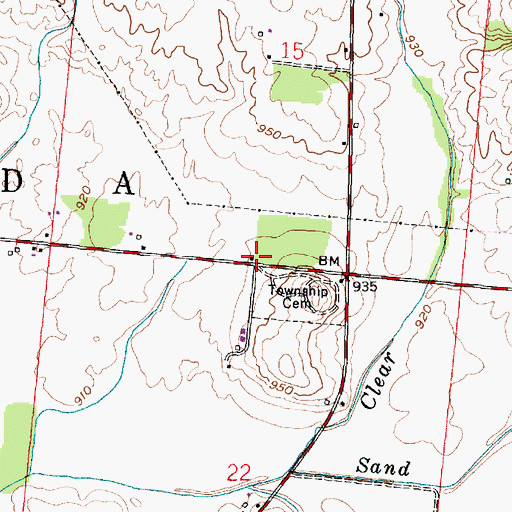 Topographic Map of School Number 5 (historical), OH