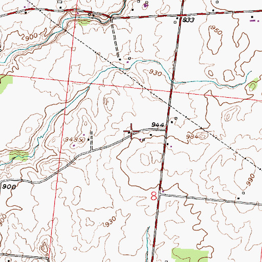 Topographic Map of Cole School (historical), OH