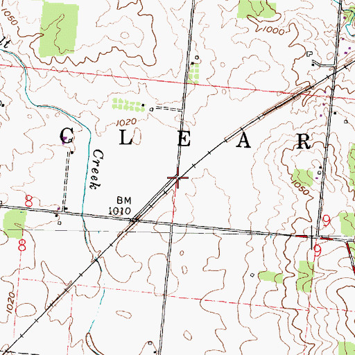 Topographic Map of Wyandotte (historical), OH