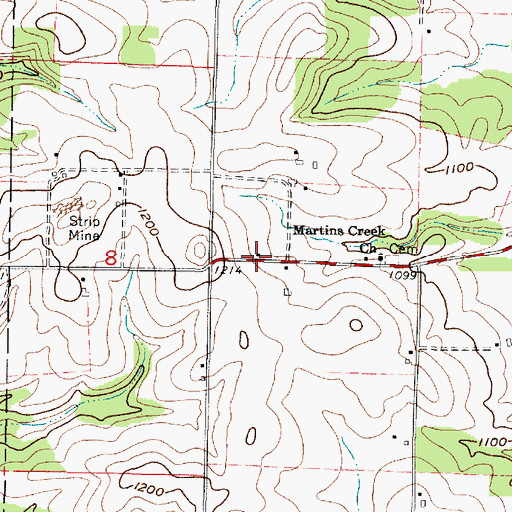 Topographic Map of Buena Vista School (historical), OH