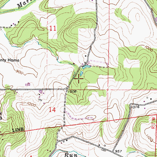 Topographic Map of Hammond School (historical), OH