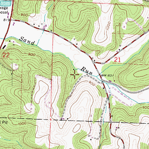 Topographic Map of Sand Run School (historical), OH