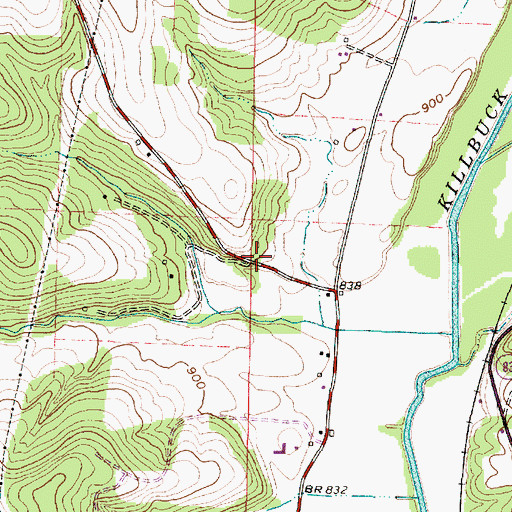 Topographic Map of Oak Ridge School (historical), OH