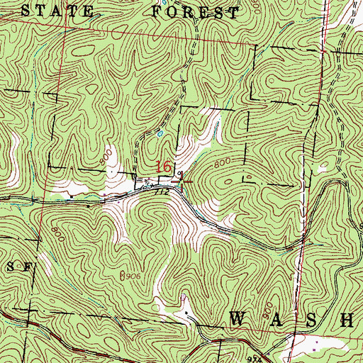 Topographic Map of Primrose School (historical), OH