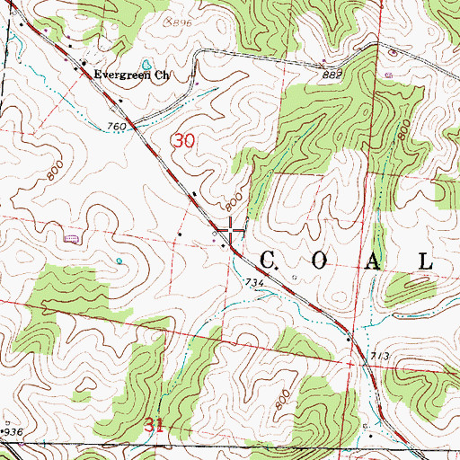 Topographic Map of Lucas School (historical), OH