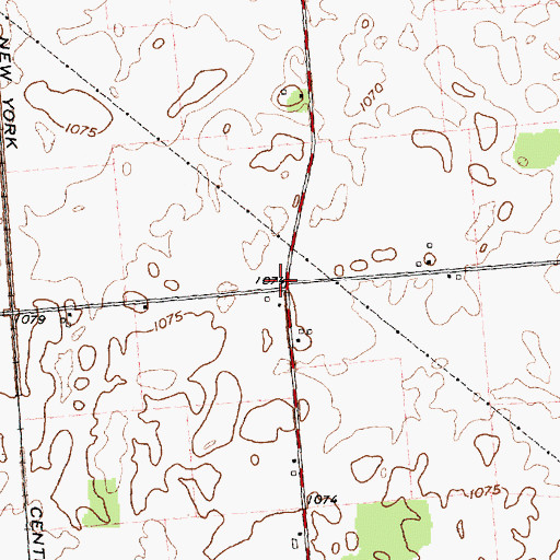 Topographic Map of Quaking Asp School (historical), OH