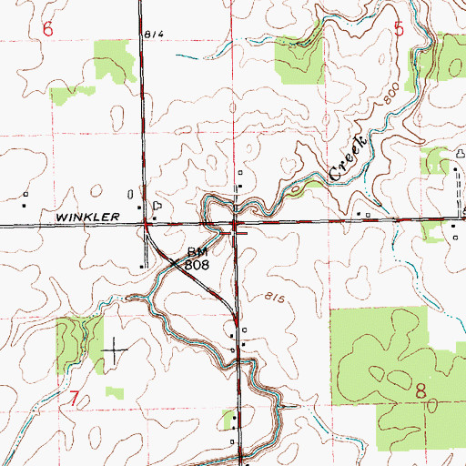 Topographic Map of Number 3 School (historical), OH