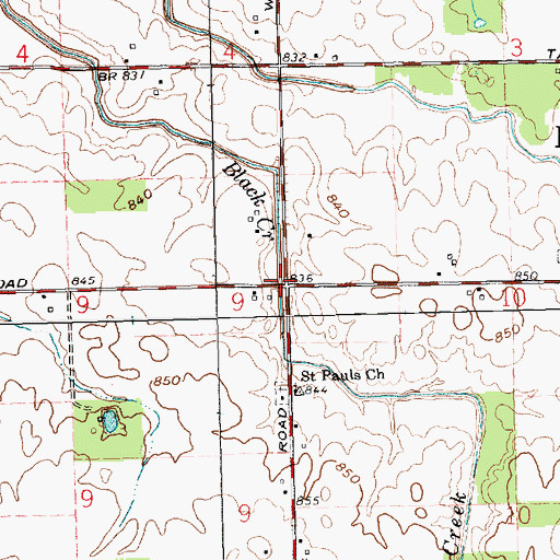 Topographic Map of Deitsch School (historical), OH