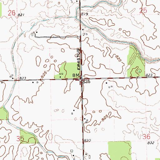 Topographic Map of Robinson School (historical), OH