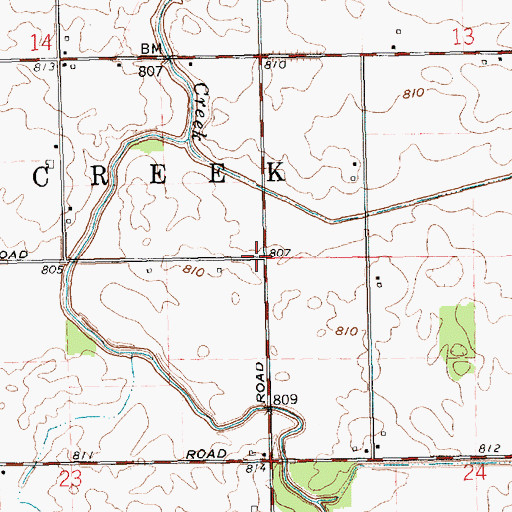 Topographic Map of Manley School (historical), OH
