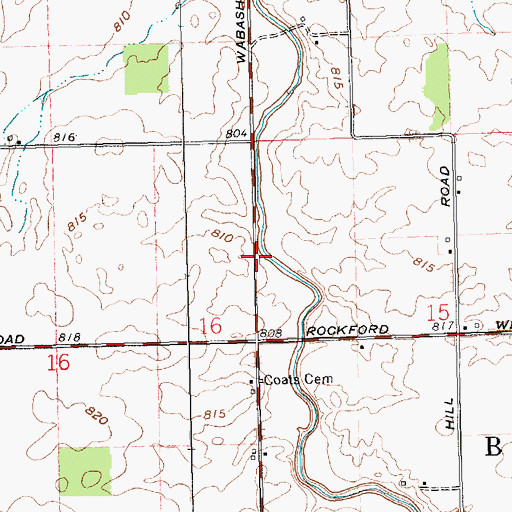 Topographic Map of Central School (historical), OH