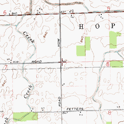 Topographic Map of Stedke School (historical), OH