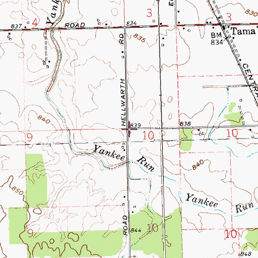Topographic Map of Siebert School (historical), OH