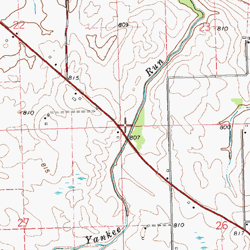 Topographic Map of Prairie School (historical), OH