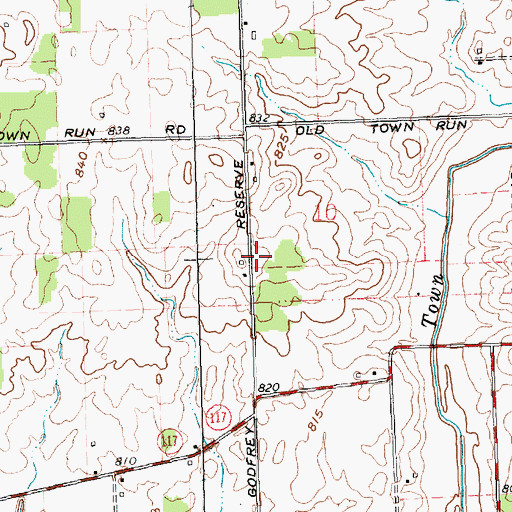 Topographic Map of Boltzell School (historical), OH