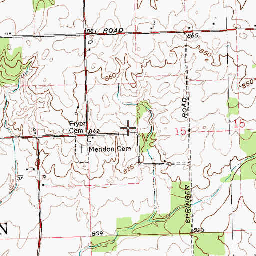 Topographic Map of Fryer School (historical), OH