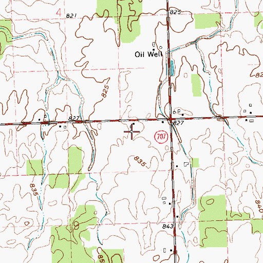 Topographic Map of Gross School (historical), OH
