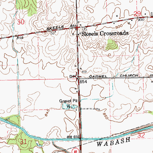 Topographic Map of School Number 9 (historical), OH
