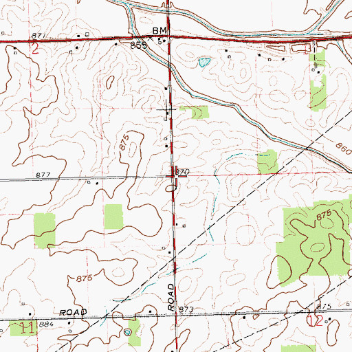 Topographic Map of Prospect School (historical), OH
