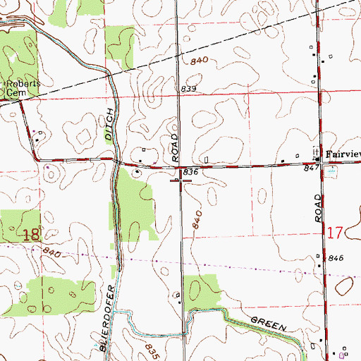 Topographic Map of Kiser School (historical), OH