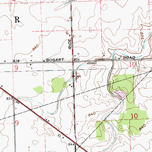 Topographic Map of Mount Hope School (historical), OH
