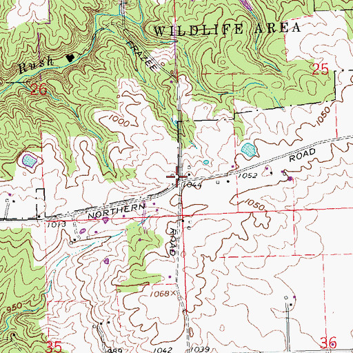 Topographic Map of Bakes School (historical), OH